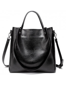 Женская кожаная сумка 308 BLACK